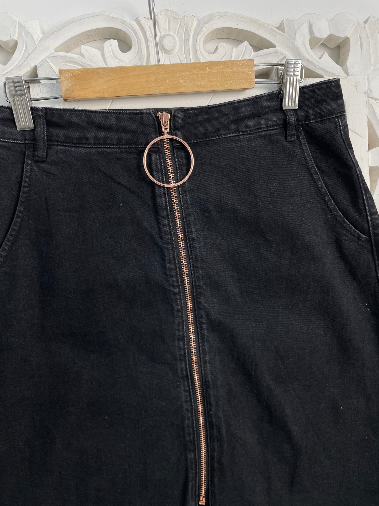 Yishion Denim Long Skirt-Waist 28