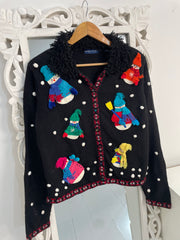 Karen Scott Embroidered Christmas Sweater-Bust 40