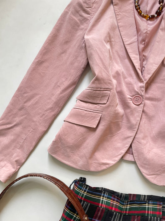 Zara Vintage Suede Blazer-Bust 36