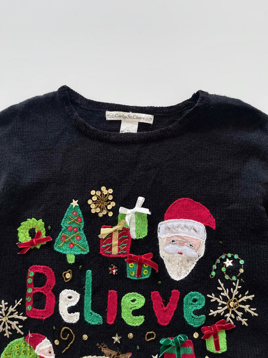 CarlySt Claire Embroidered Christmas Sweater-Bust 42