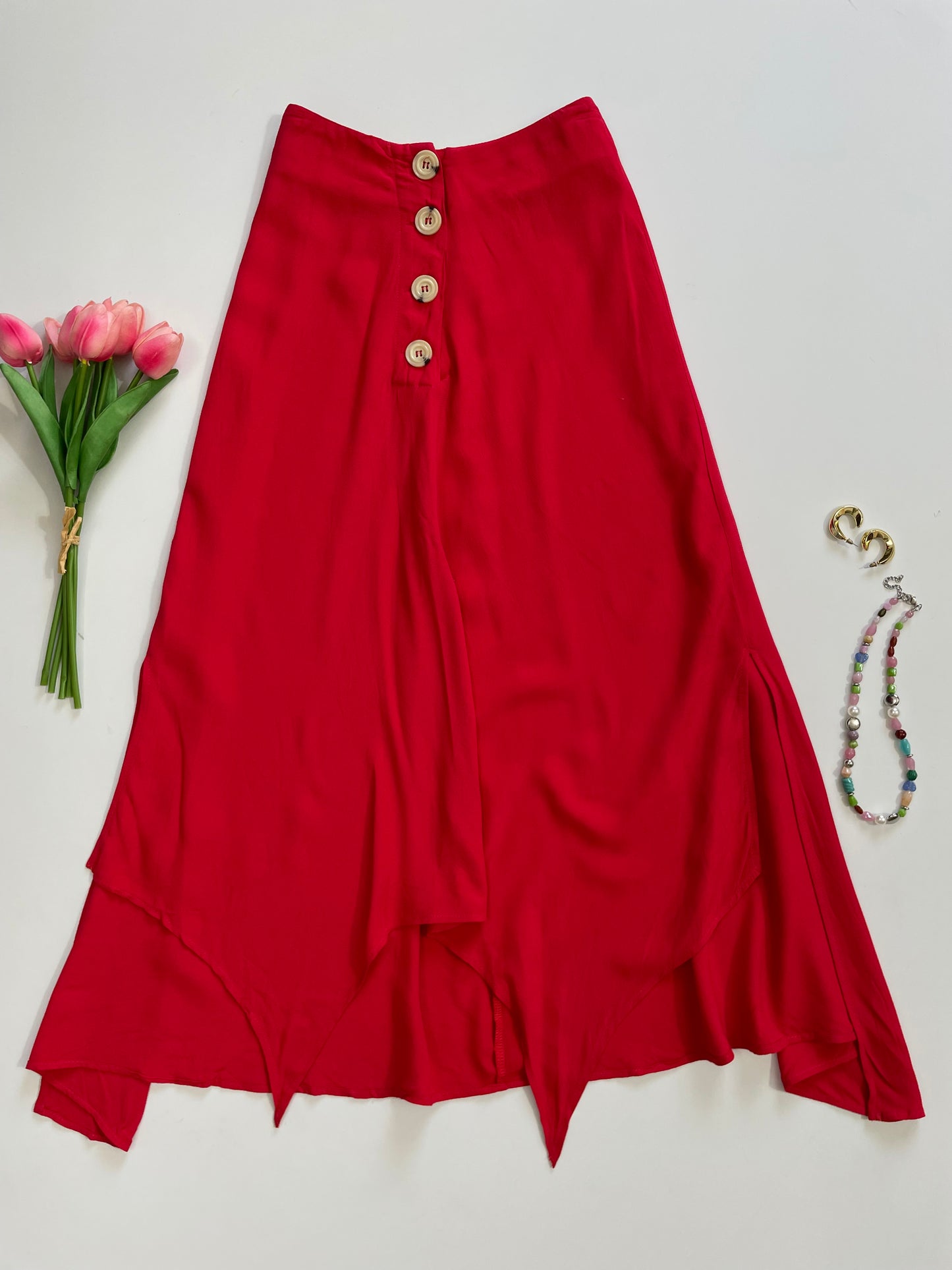 Koton Cherry Red Skirt-Waist 28