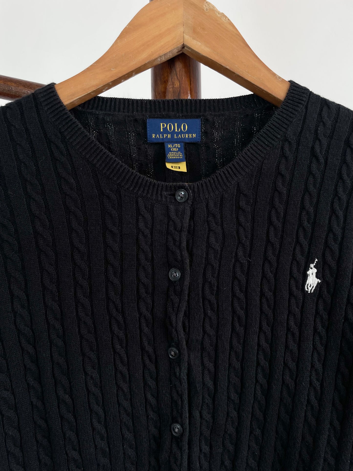 Ralph Lauren 100% Cotton Vintage Cardigan-Chest 38