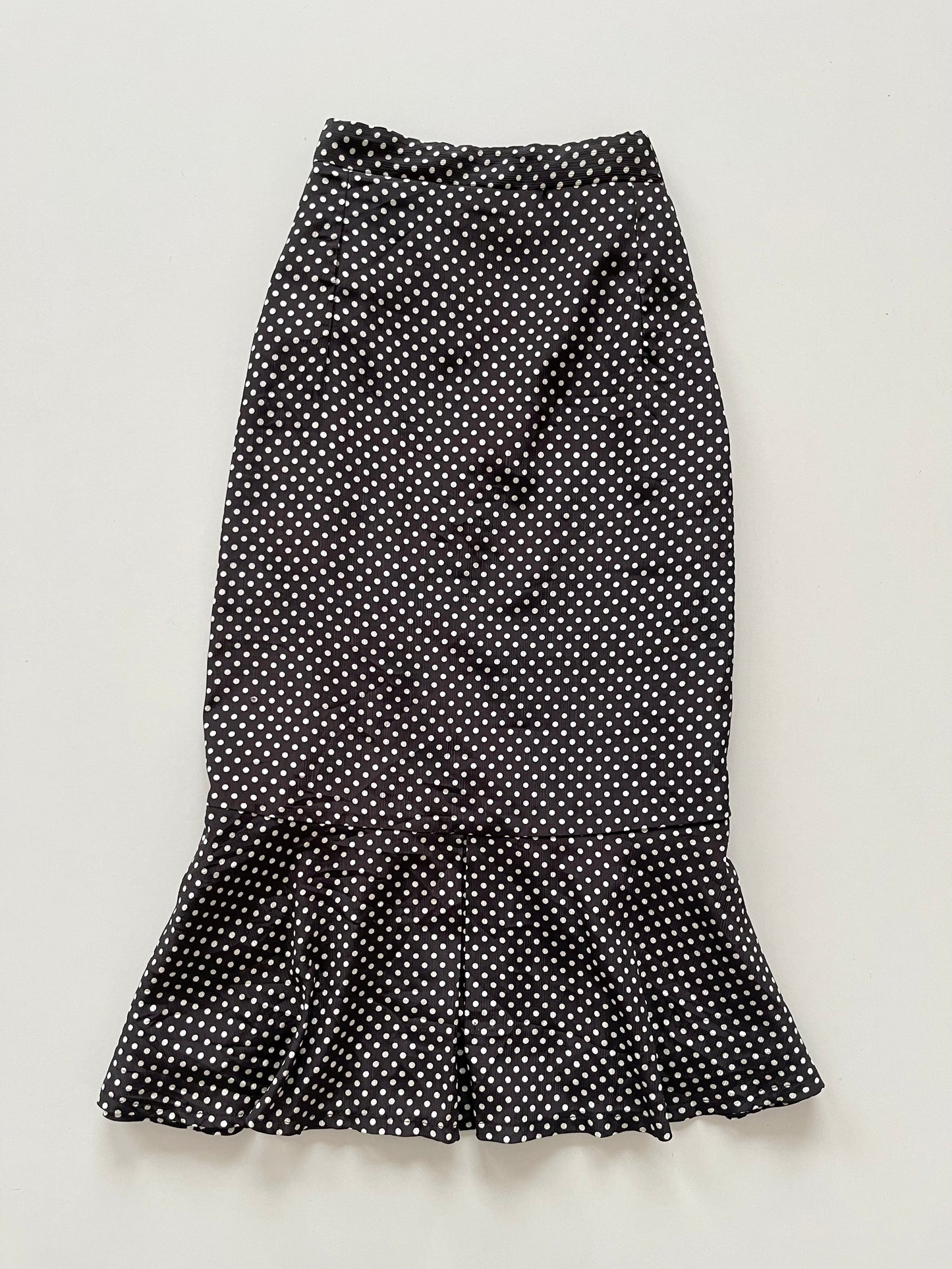 Chern Cuang Polka Dot Skirt-Waist 36