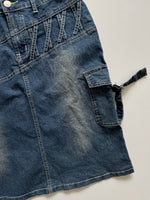 Load image into Gallery viewer, J&amp;G VINTAGE DENIM SKIRT - WAIST 26
