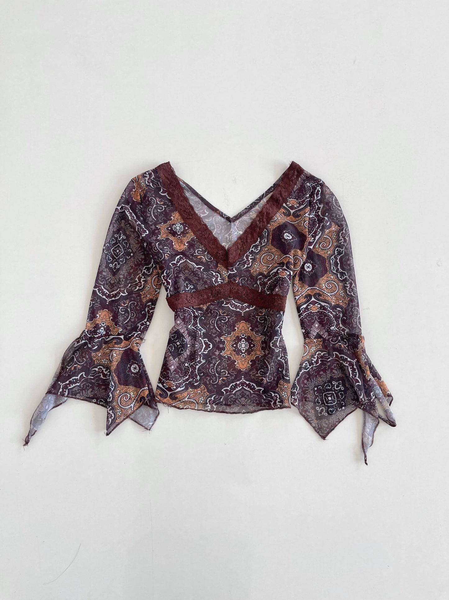Sheer Lacy Top-Bust 28 to 30