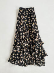 Ruffle Floral Skirt-Waist 28