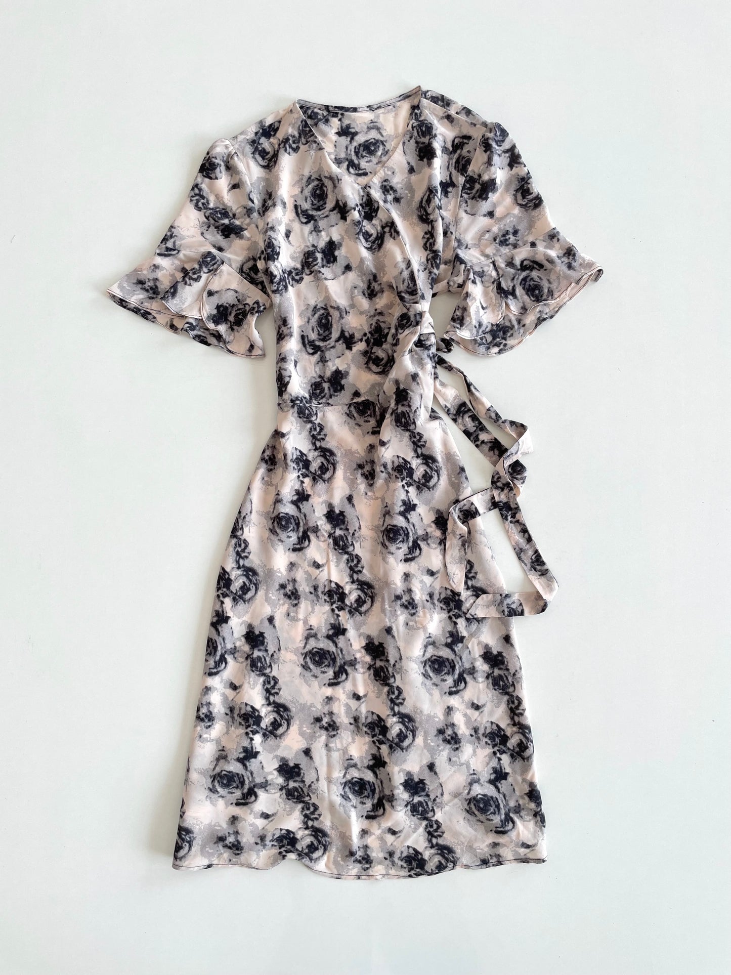 Black Rosie Wrap Dress-Bust 42