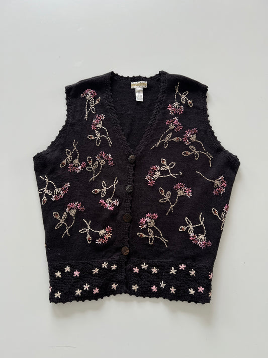 Sigrid Sport Olsen Embroidered Sweater-Bust 60