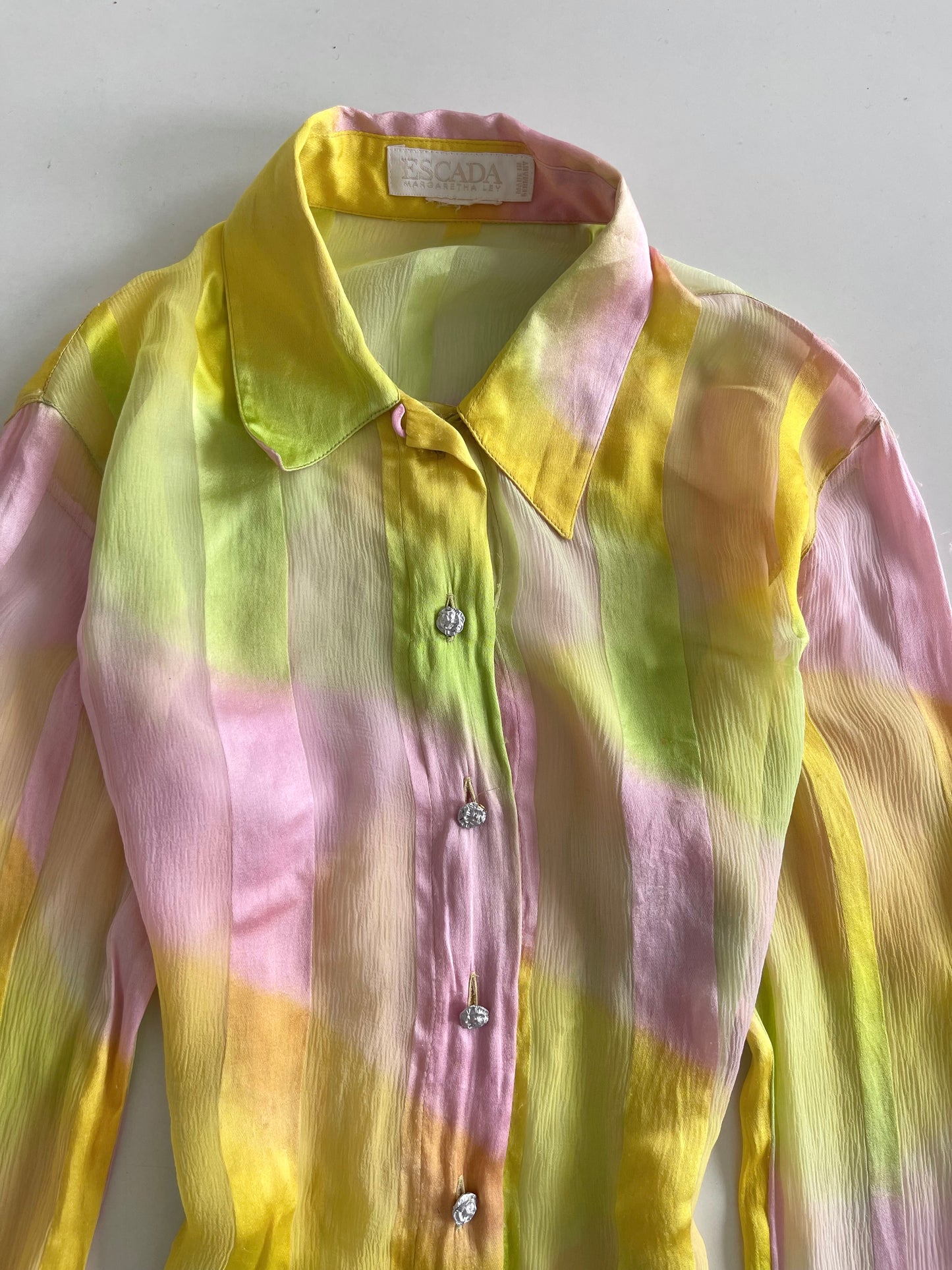 Escada 100% Silk Shirt-Bust 40