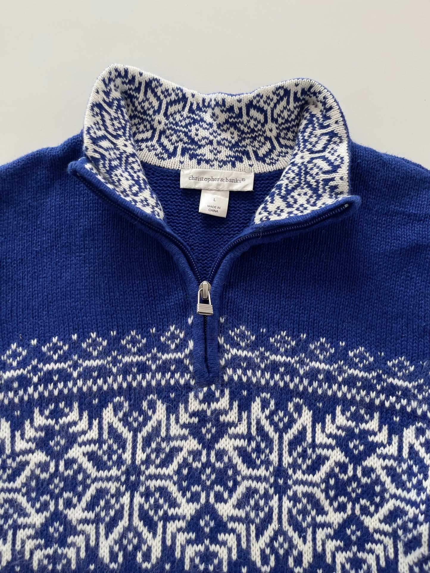 Christopher&banks Embroidered Vintage Zipper-Bust 44