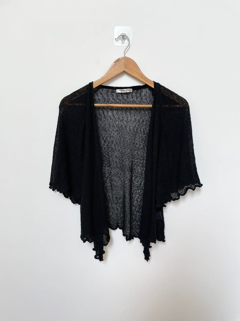 Elizabeth Scott Sheer Crochet Top-Bust 38 to 42