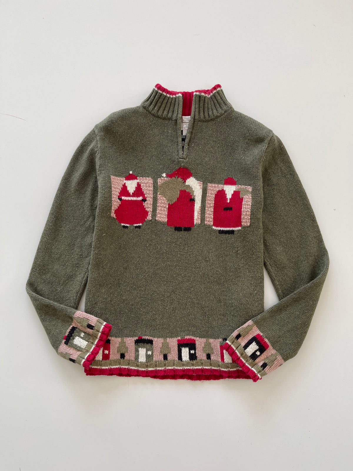 Christopher & Banks Christmas Hand Embroidered Sweater-Bust 38