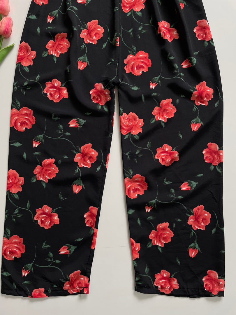 BLACK ROSE PANTS - WAIST 26 TO 30