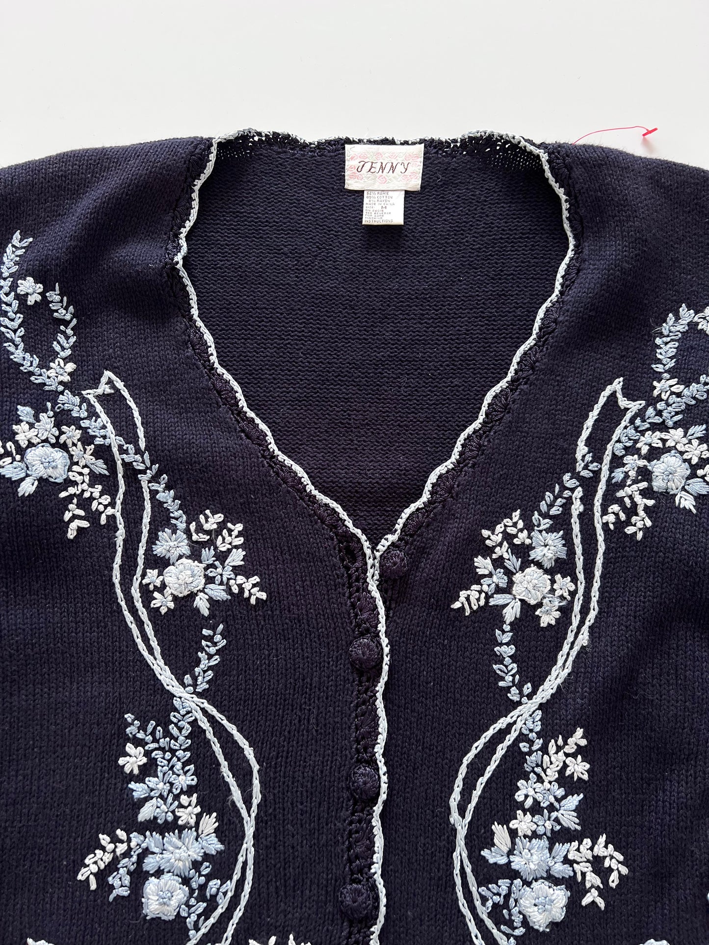 Jenny Embroidered Sweater-Bust 50
