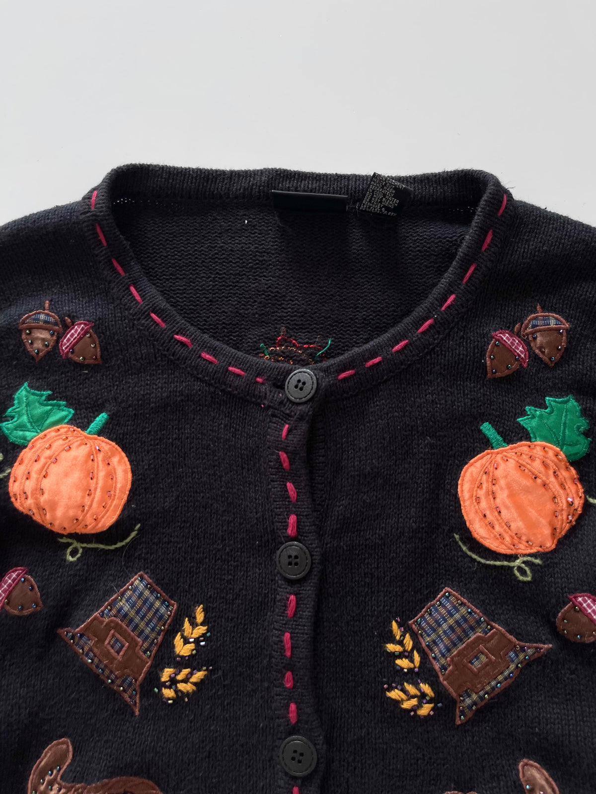 One Resource Embroidered Christmas Cardigan Sweater-Bust 54