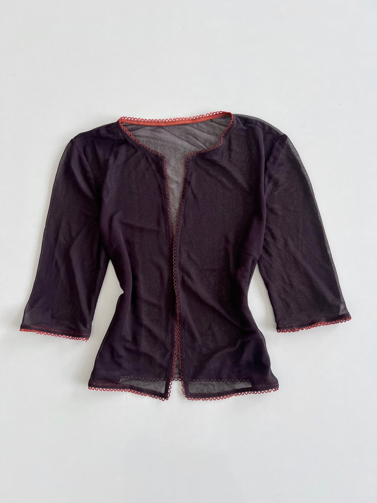 Sheer Vintage Shrug-Bust 34