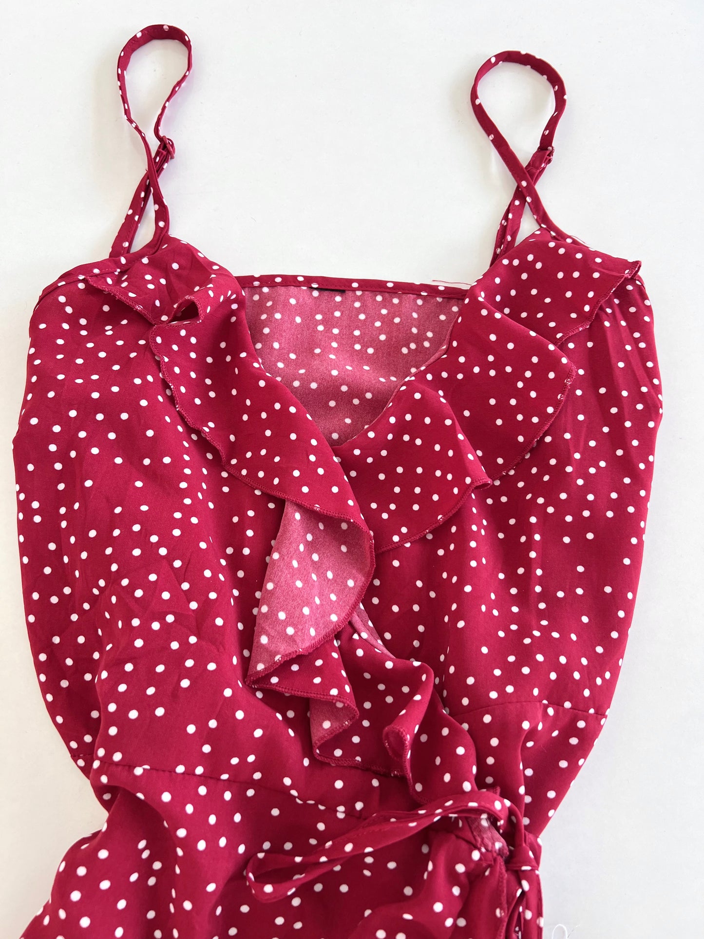 Polka Dot Wraparound Dress-Bust 36