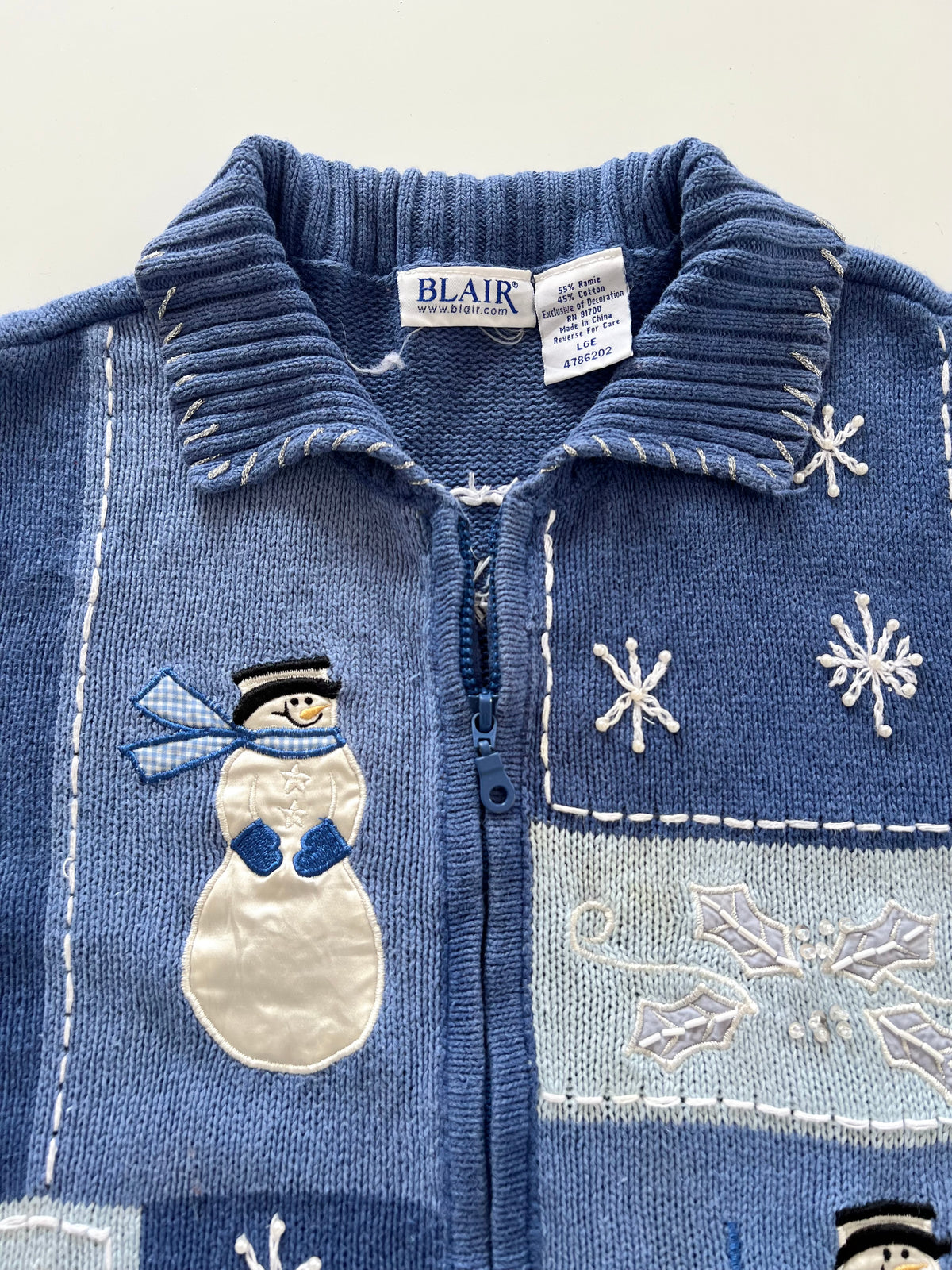 Blair Embroidered Christmas Sweater Vest-Bust 46