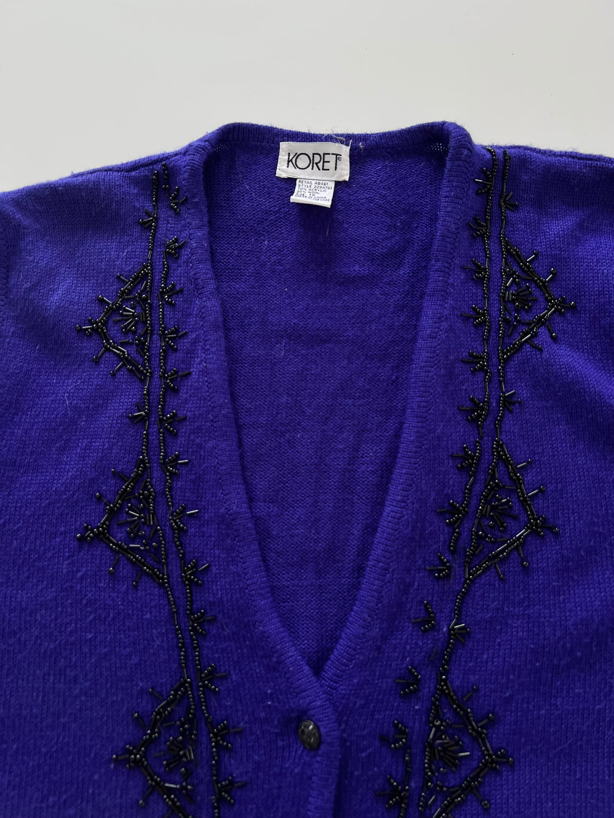 Koret Hand Embroidered Vest Sweater-Bust 48