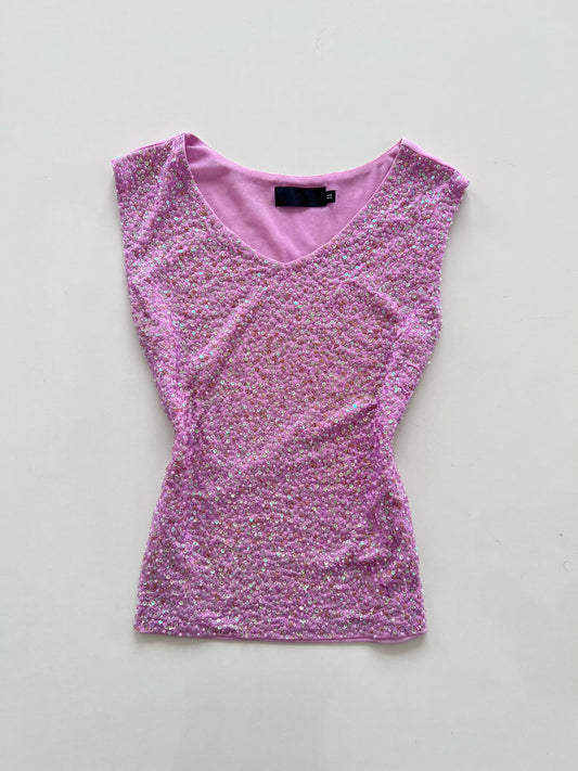 Yah Heu Sequin Top-Bust 36 to 38