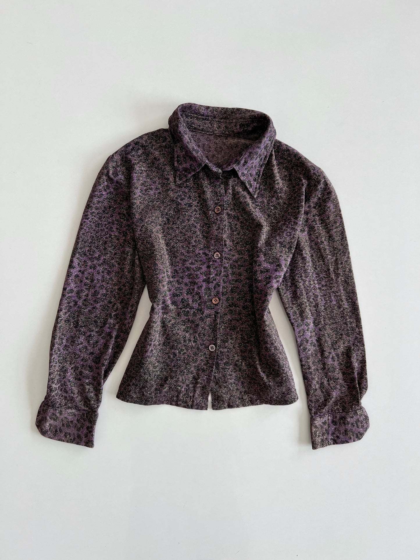 Shimmer Animal Print Top-Bust 38