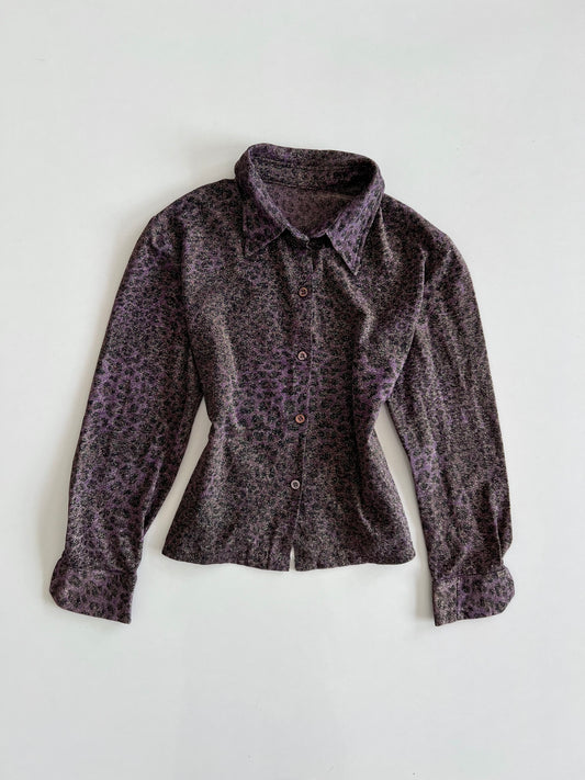 Shimmer Animal Print Top-Bust 38