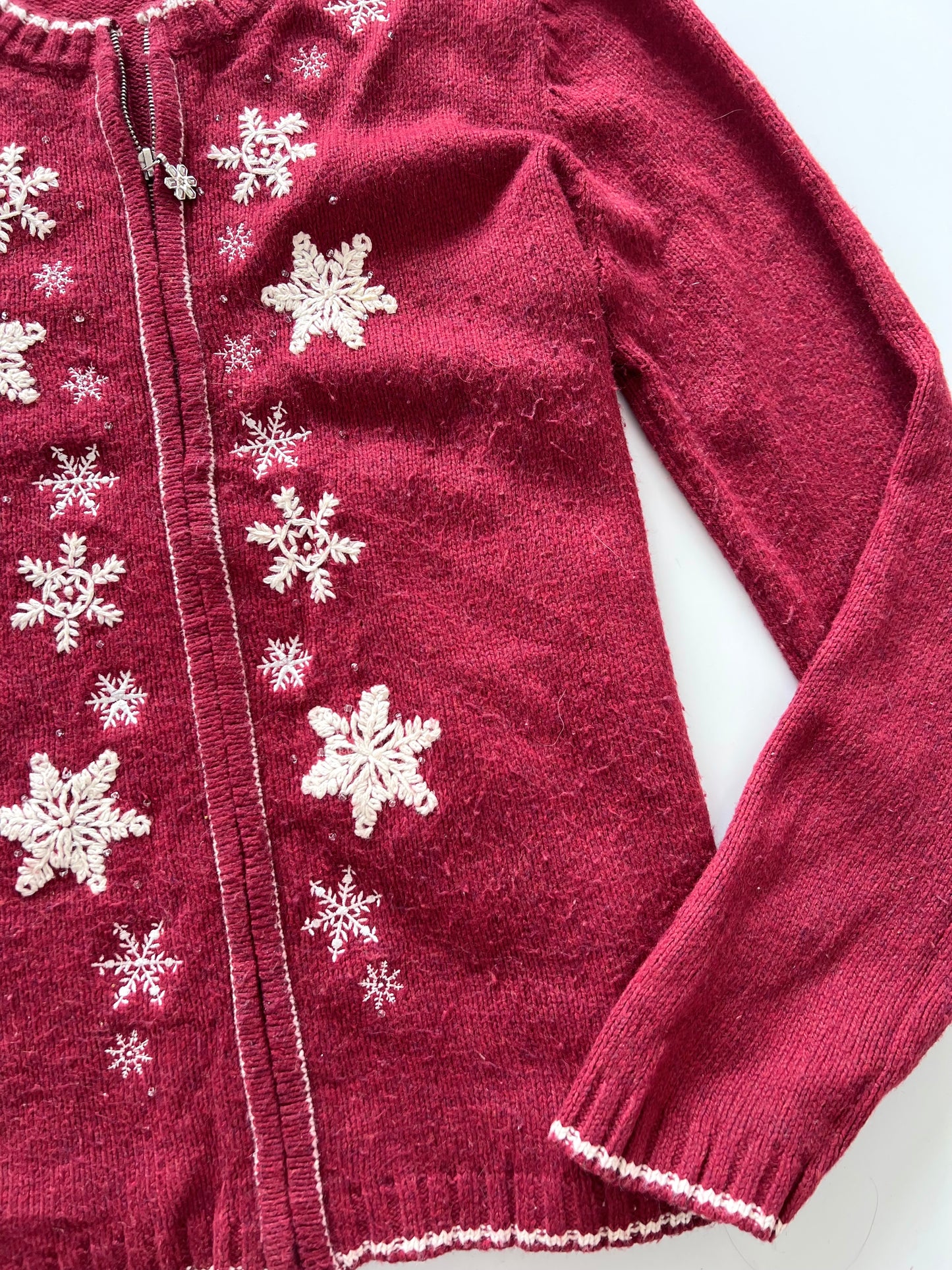 Croft&Barrow Embroidered Zipper -Bust 42