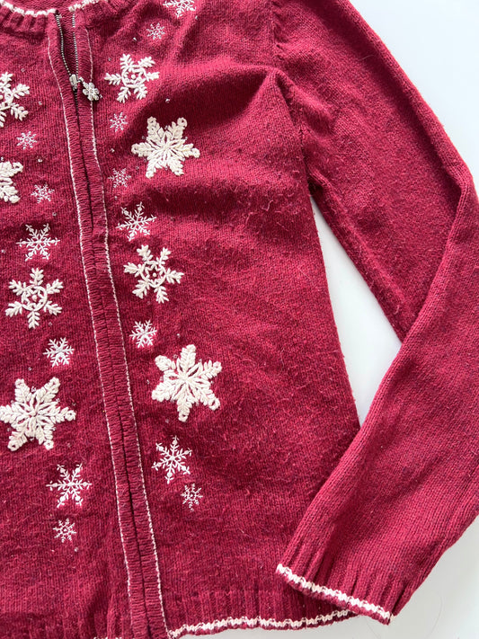 Croft&Barrow Embroidered Zipper -Bust 42