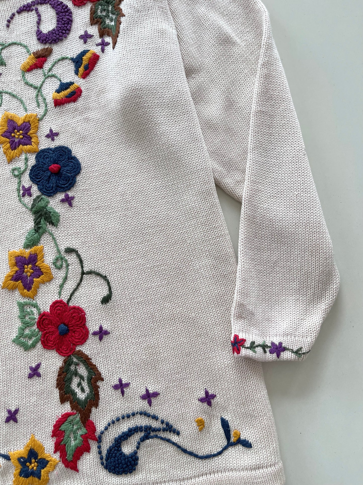 Marks & Spencer Vintage  Embroidered Sweater-Bust 42
