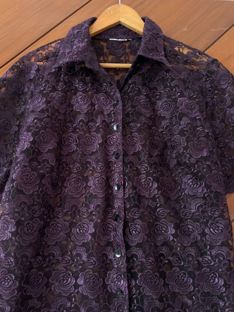 Outdated Shirt Sheer Embroidered Shirt-Bust 48 – Outdated