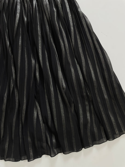 Shimmer Pleated Long Skirt-Waist 24 to 28