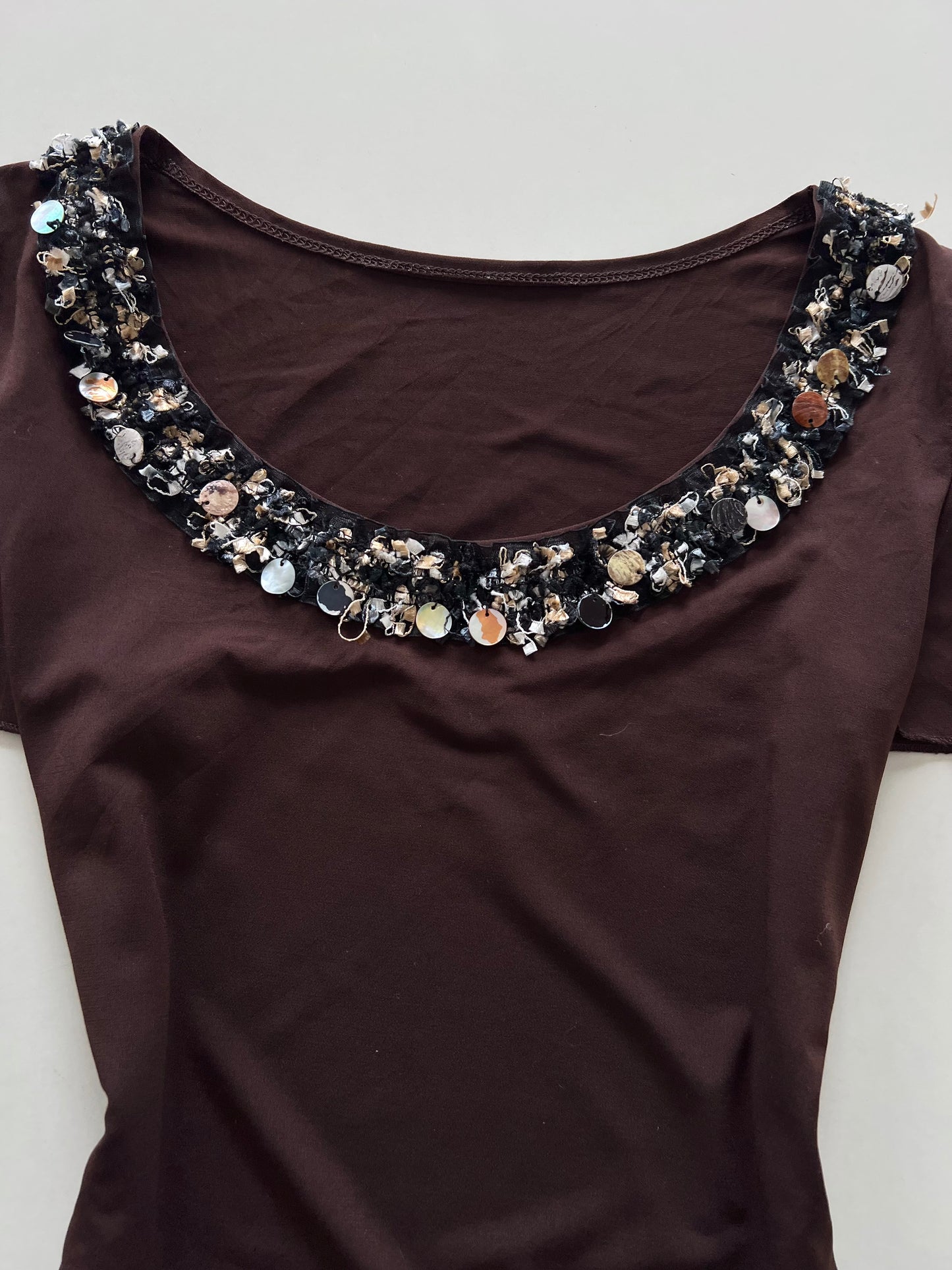 Y2k Embroidered Top-Bust 42