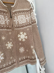 Croft & Barrow Embroidered Christmas Sweater-Bust 38