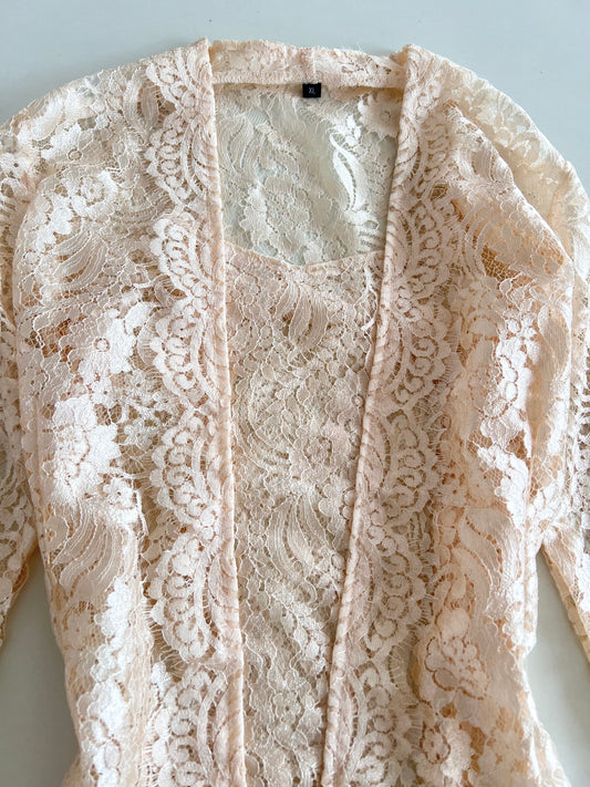 Lace Sheer Top-Bust 34