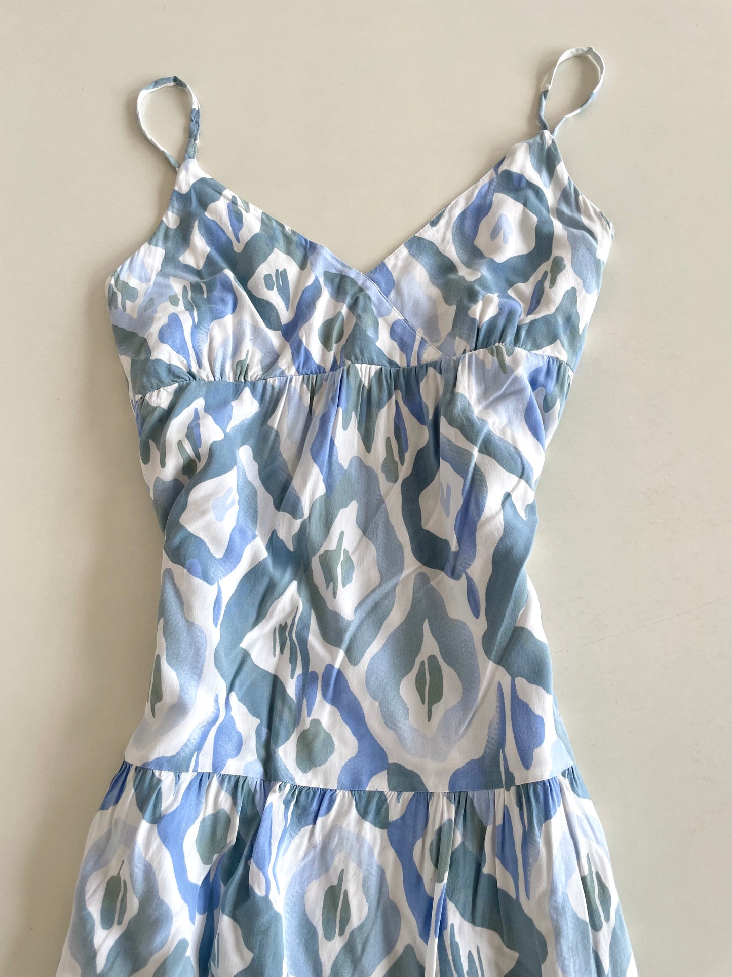 Hue Blue Cotton Slio Dress-Bust 38