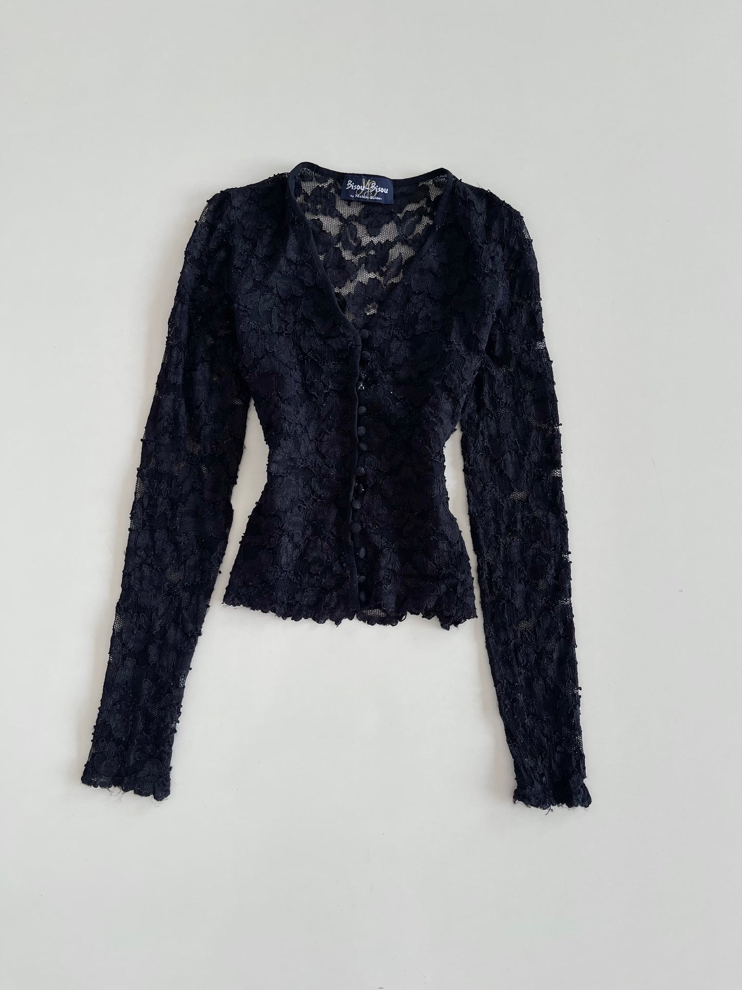 Bisou Back Sheer Top-Bust 32 to 34