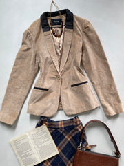 Vintage Suede Blazer-Bust 42