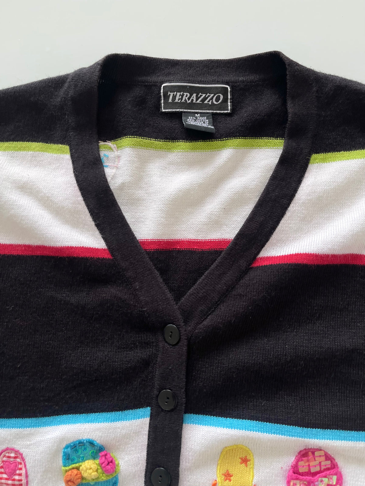 Terazzo Embroidered Sweater-Bust 46