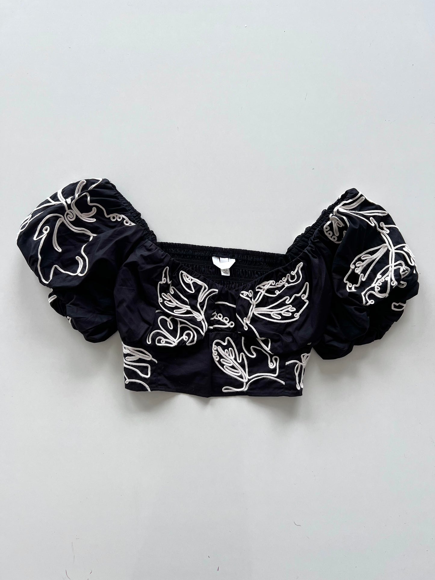 H&M Embroidered Top-Bust 44 to 46