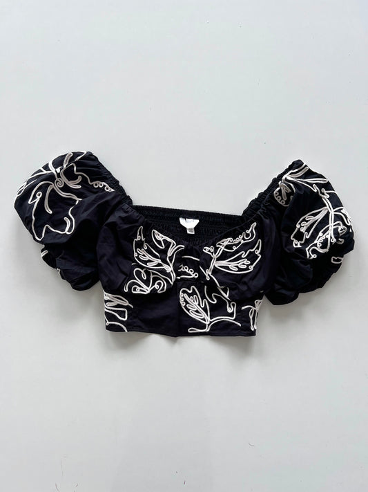 H&M Embroidered Top-Bust 44 to 46