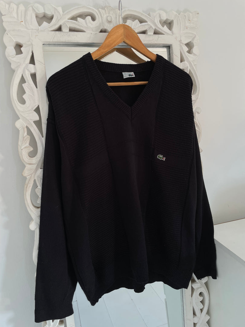 Lacoste Vintage Black Sweater-Bust 48
