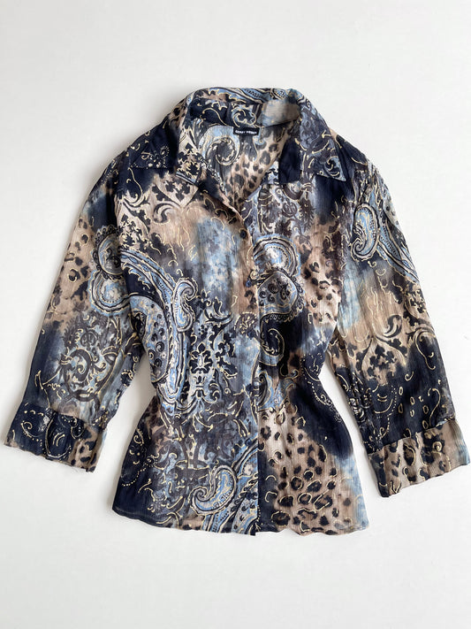 Gerry Weber Sheer Vintage Shirt-Bust 50