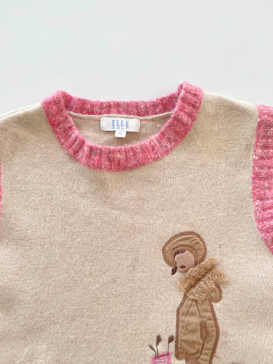 Elle Golf Embroidered Pinterest Vest Sweater-Bust 36