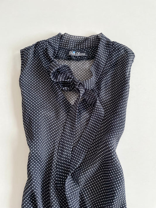 Blue Cherry Sheer Top-Bust 32