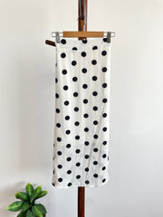 Polka Dot White Skirt-Waist 30 to 32