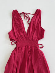 Red Cutout Dress-Bust 36 to 38