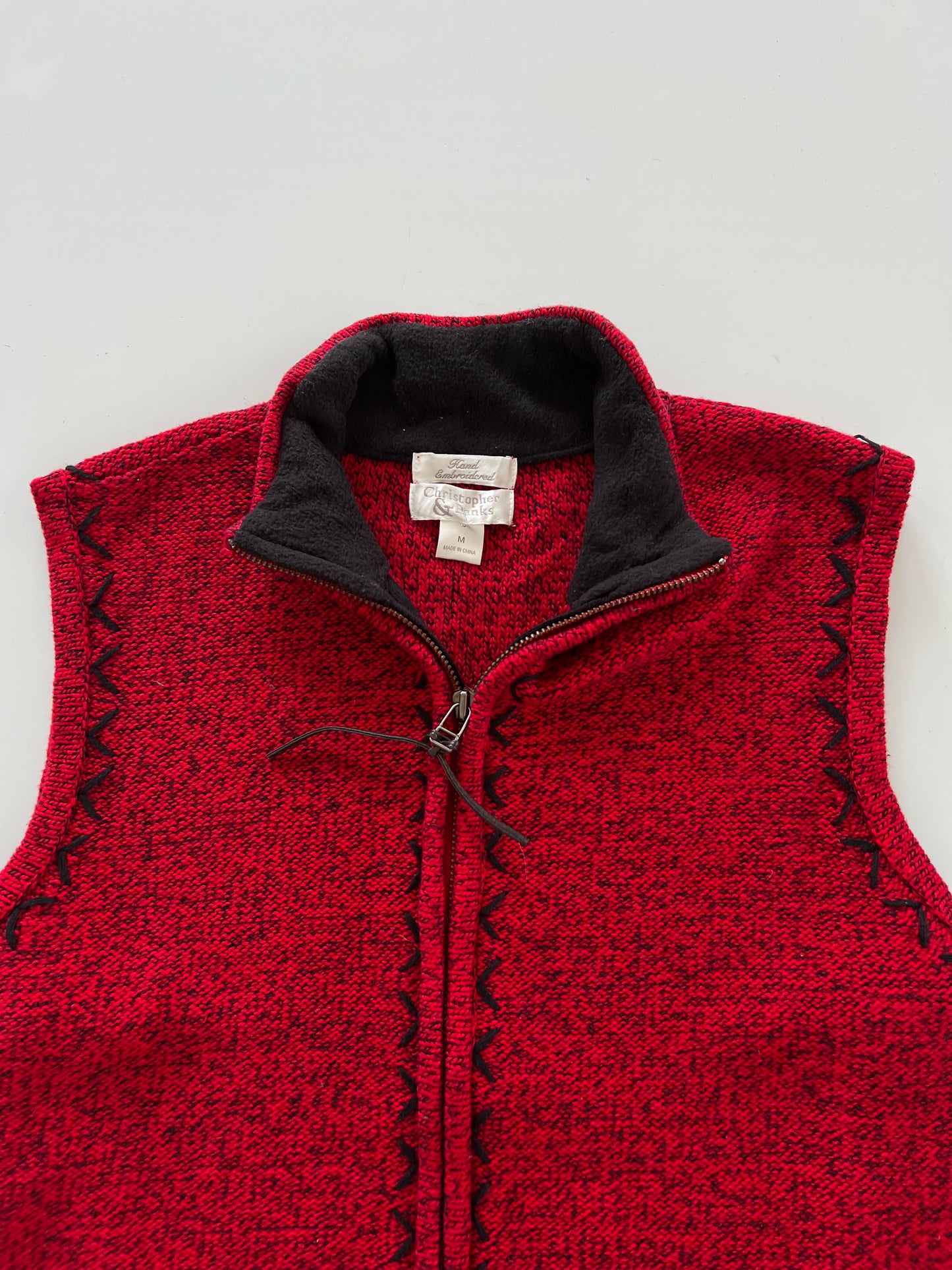 Christopher&Banks Embroidered Sweater-Bust 40