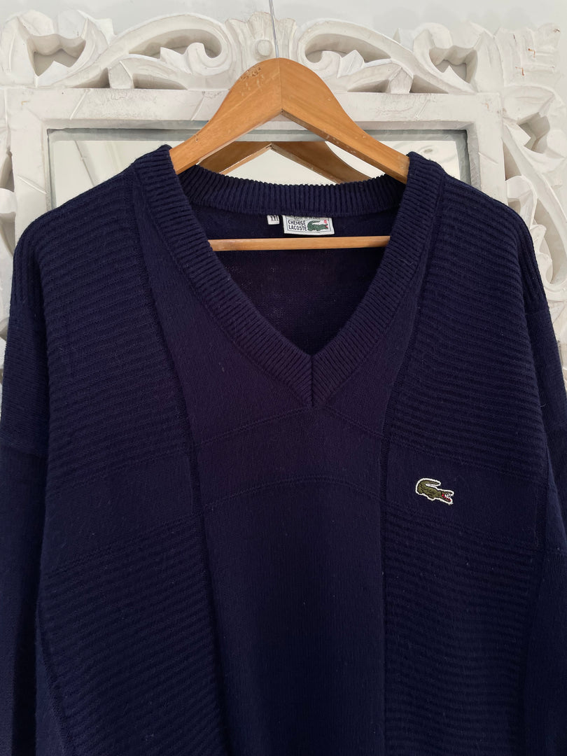 Lacoste Vintage Blue Sweater-Bust 48