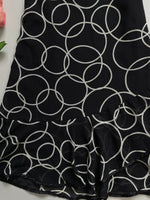 Load image into Gallery viewer, CIRCLES BLACK PRINTED SKIRT - WAIST 26
