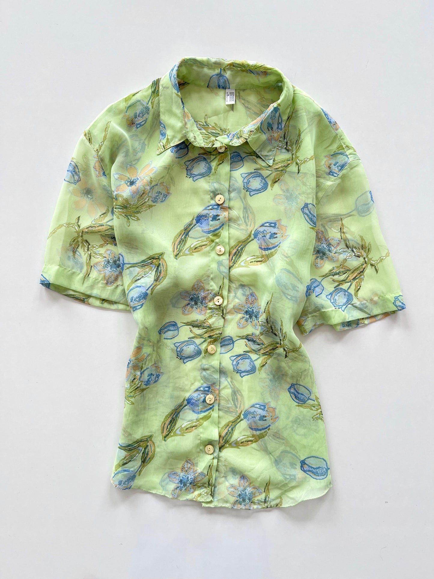 Vintage Sheer Shirt-Bust 46